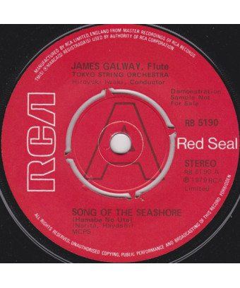 Song Of The Seashore [James Galway] - Vinyl 7", Stereo, Promo