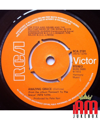 Amazing Grace [The Pipes And Drums Of The Royal Scots Dragoon Guards (Carabiniers And Greys),...] - Vinyle 7", 45 RPM,... [produ