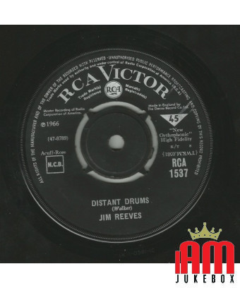 Distant Drums Old Tige [Jim Reeves] - Vinyle 7", 45 tr/min, Single