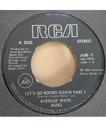 Let's Go Round Again [Average White Band] – Vinyl 7", 45 RPM, Single [product.brand] 1 - Shop I'm Jukebox 
