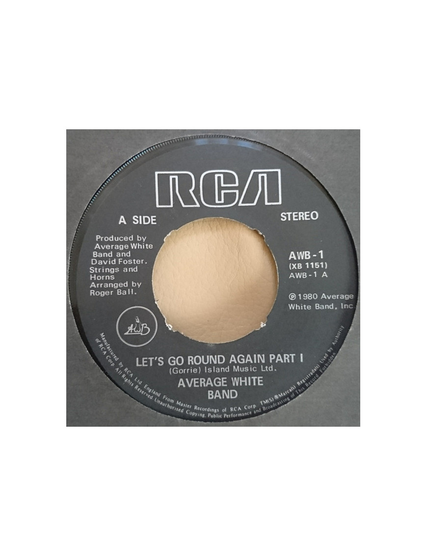Let's Go Round Again [Average White Band] – Vinyl 7", 45 RPM, Single [product.brand] 1 - Shop I'm Jukebox 