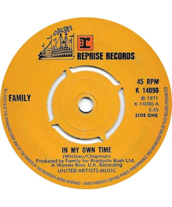 In My Own Time [Family (6)] - Vinyl 7", 45 RPM [product.brand] 1 - Shop I'm Jukebox 