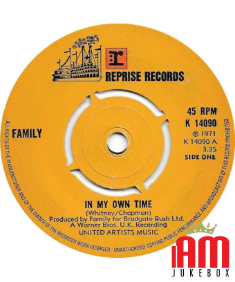 In My Own Time [Family (6)] – Vinyl 7", 45 RPM [product.brand] 1 - Shop I'm Jukebox 