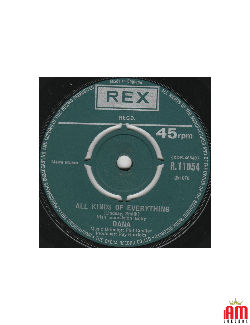 Toutes sortes de tout [Dana (9)] - Vinyl 7", Single, 45 RPM [product.brand] 1 - Shop I'm Jukebox 