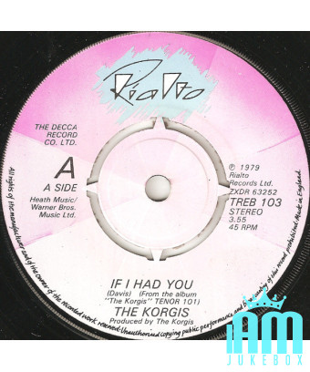 Si je t'avais [The Korgis] - Vinyl 7", 45 RPM, Single, Réédition, Stéréo [product.brand] 1 - Shop I'm Jukebox 