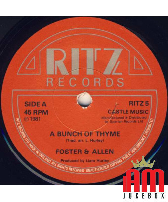A Bunch Of Thyme [Foster & Allen] – Vinyl 7", Single, 45 RPM [product.brand] 1 - Shop I'm Jukebox 