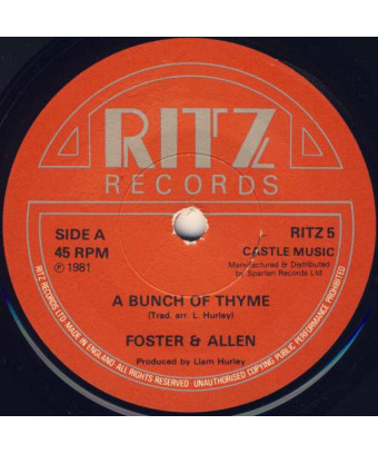 A Bunch Of Thyme [Foster & Allen] - Vinyl 7", Single, 45 RPM