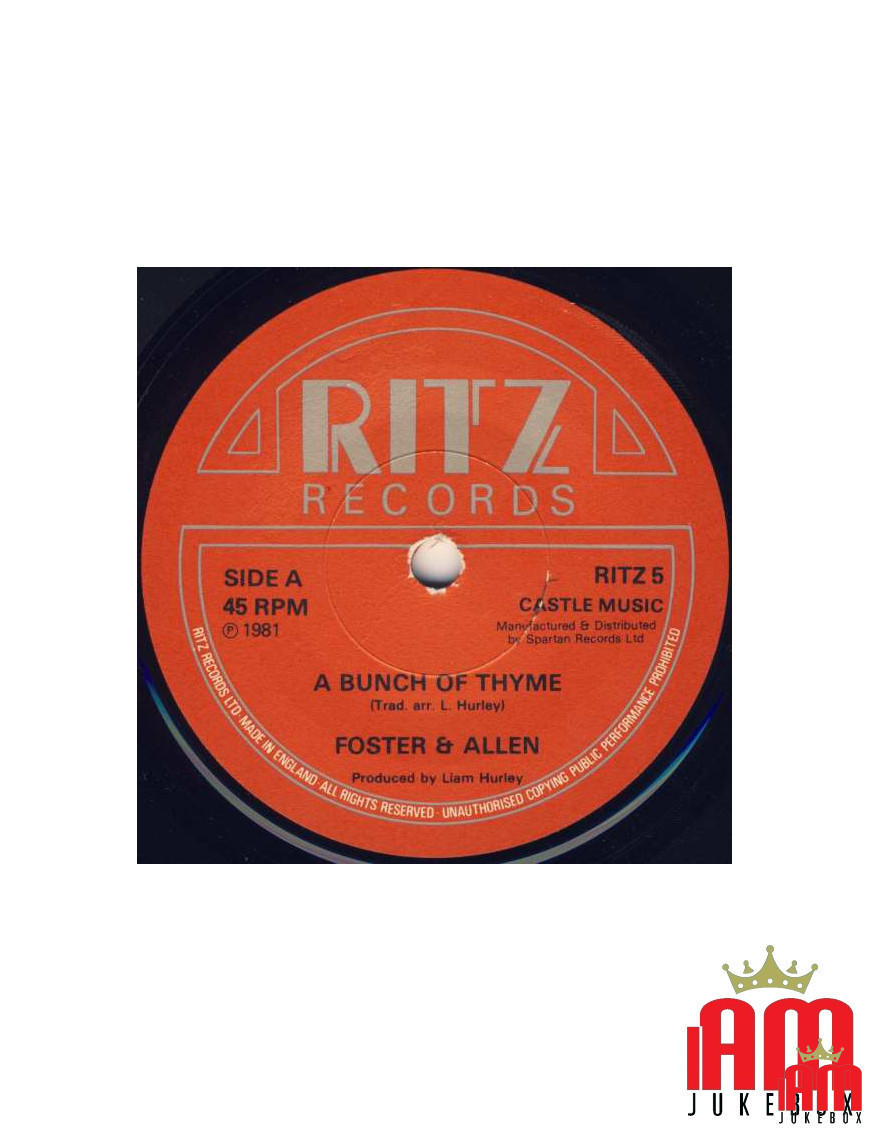 Un tas de thym [Foster & Allen] - Vinyle 7", Single, 45 RPM [product.brand] 1 - Shop I'm Jukebox 