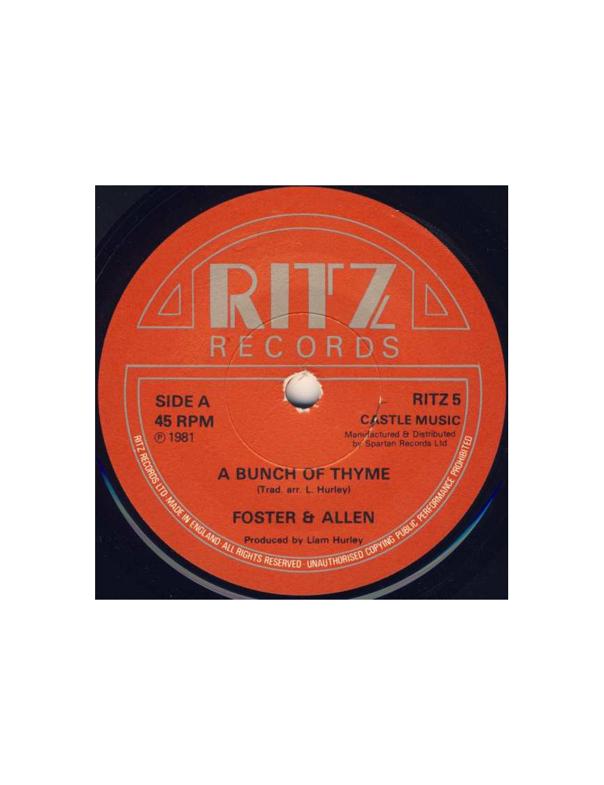 A Bunch Of Thyme [Foster & Allen] – Vinyl 7", Single, 45 RPM