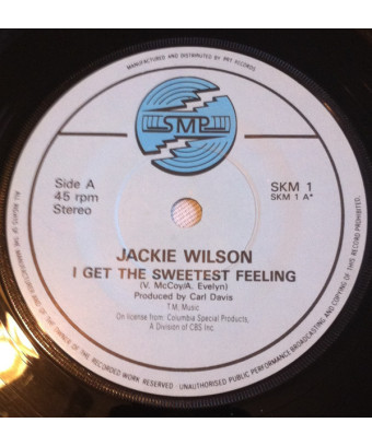 I Get The Sweetest Feeling [Jackie Wilson] - Vinyle 7", 45 tours, Single [product.brand] 1 - Shop I'm Jukebox 