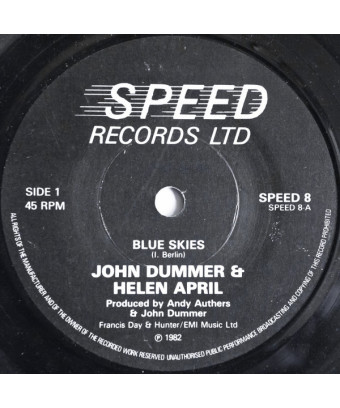 Blue Skies [John Dummer,...] - Vinyle 7", 45 RPM, Single [product.brand] 1 - Shop I'm Jukebox 