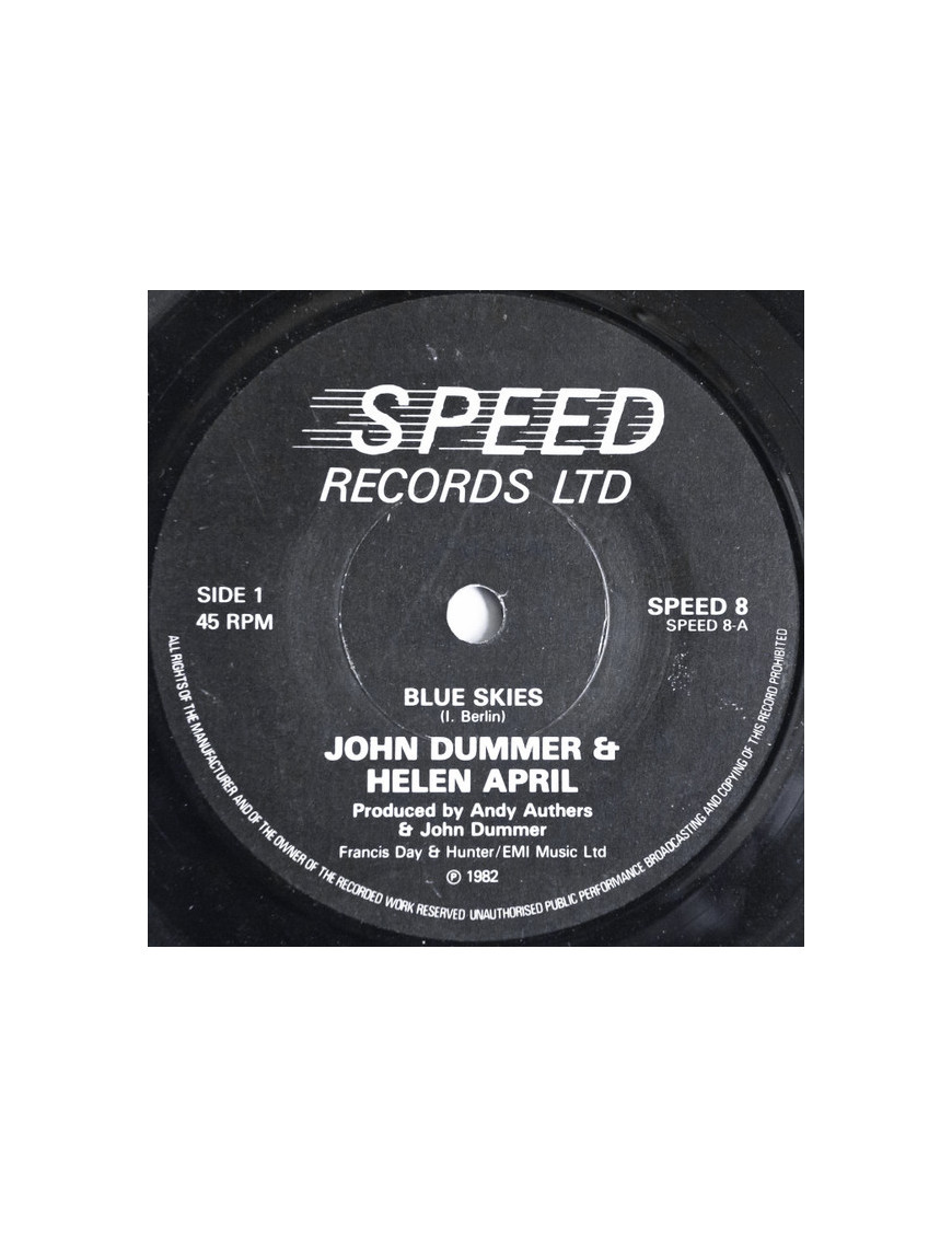 Blue Skies [John Dummer,...] - Vinyl 7", 45 RPM, Single