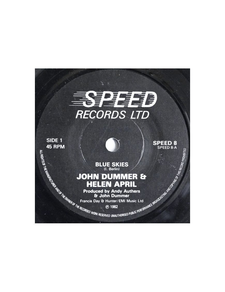 Blue Skies [John Dummer,...] - Vinyl 7", 45 RPM, Single [product.brand] 1 - Shop I'm Jukebox 