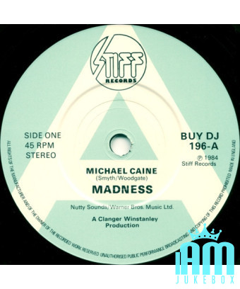Michael Caine [Madness] - Vinyl 7", 45 RPM, Single, Promo, Stéréo [product.brand] 1 - Shop I'm Jukebox 