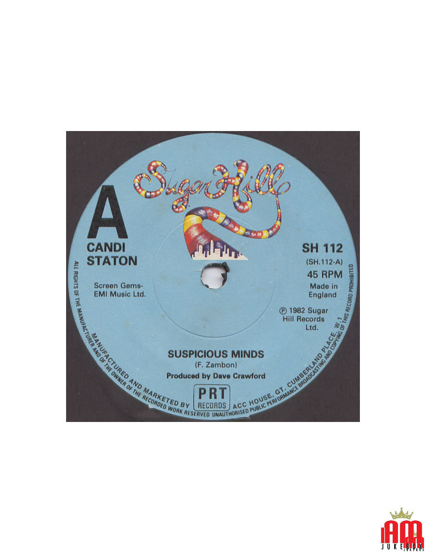 Suspicious Minds [Candi Staton] - Vinyl 7", Single, 45 RPM [product.brand] 1 - Shop I'm Jukebox 