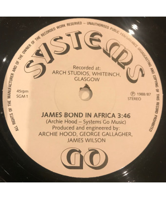 James Bond en Afrique [Systems Go (2)] - Vinyle 7", 45 tours, stéréo