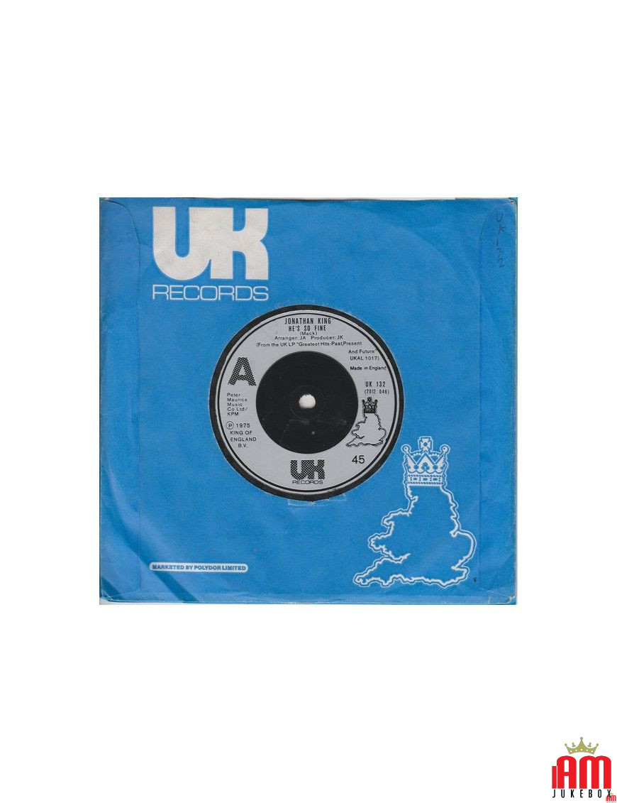 He's So Fine [Jonathan King] – Vinyl 7", 45 RPM [product.brand] 1 - Shop I'm Jukebox 