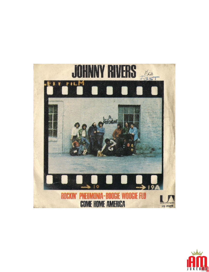 Rockin' Pneumonia - Boogie Woogie Flu Come Home America [Johnny Rivers] - Vinyl 7", 45 RPM [product.brand] 1 - Shop I'm Jukebox 