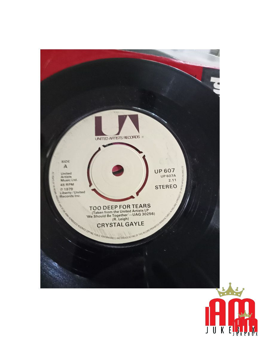 Too Deep For Tears [Crystal Gayle] - Vinyl 7", 45 RPM, Single, Stereo [product.brand] 1 - Shop I'm Jukebox 