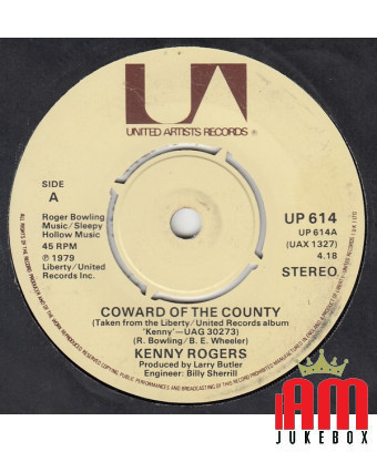 Coward Of The County [Kenny Rogers] – Vinyl 7", 45 RPM, Single, Stereo [product.brand] 1 - Shop I'm Jukebox 