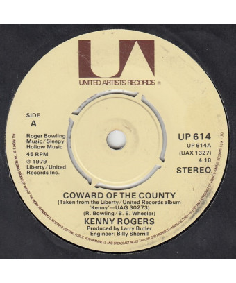 Coward Of The County [Kenny Rogers] - Vinyl 7", 45 RPM, Single, Stéréo [product.brand] 1 - Shop I'm Jukebox 