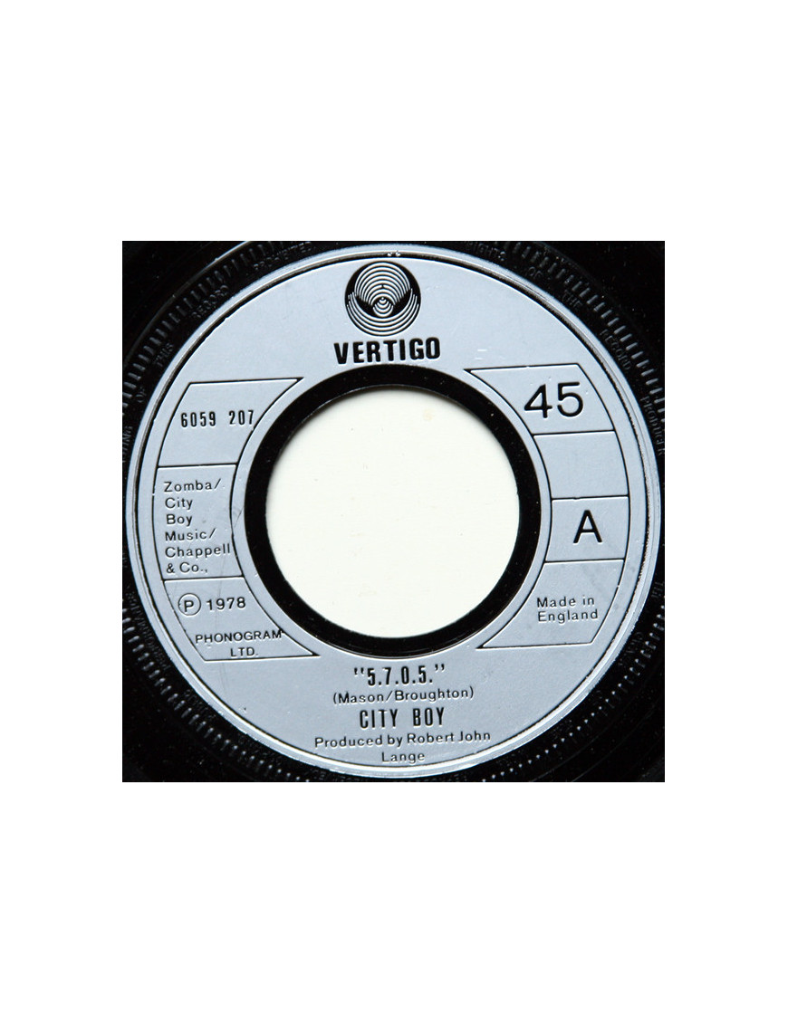 5.7.0.5. [City Boy] – Vinyl 7", 45 RPM