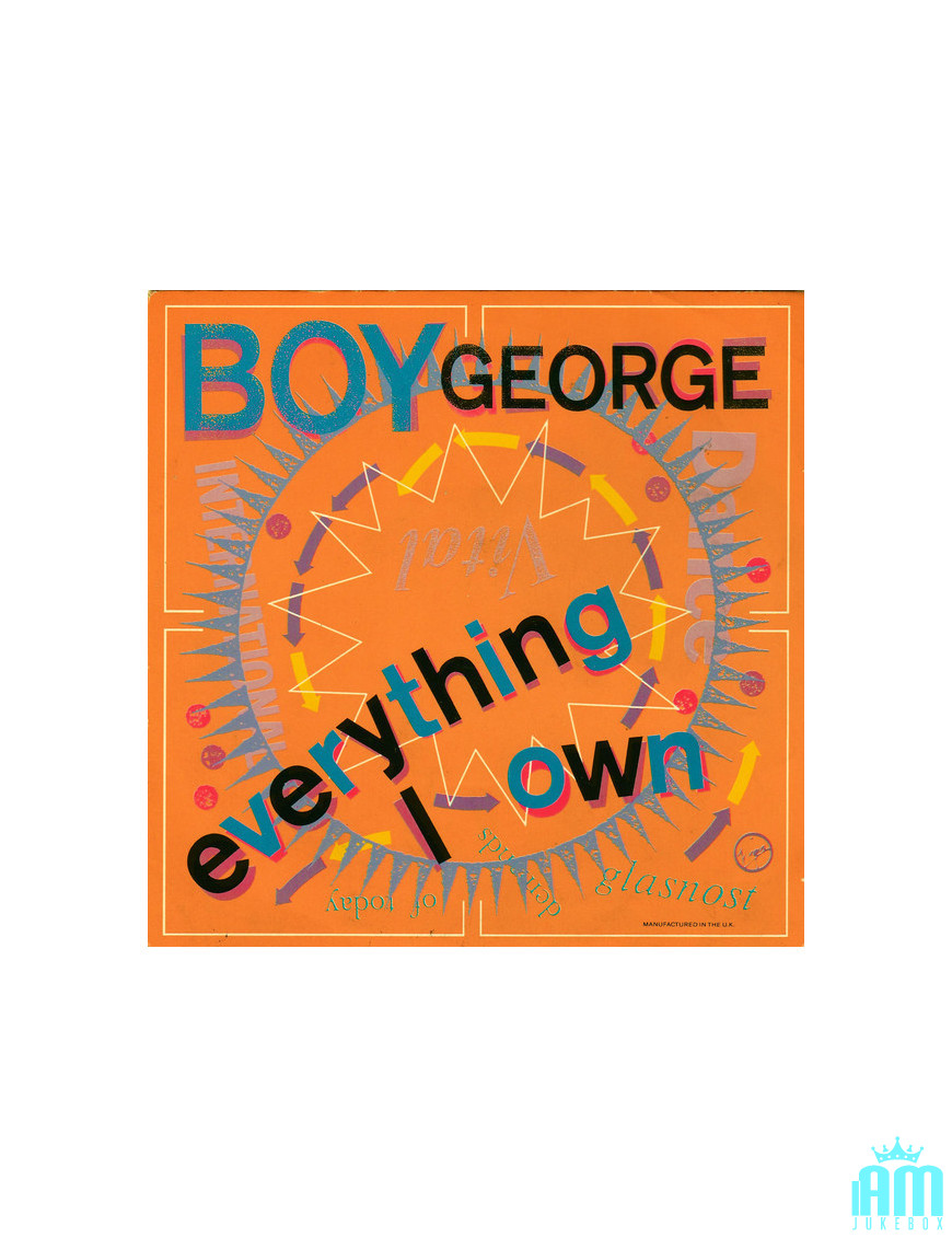 Tout ce que je possède [Boy George] - Vinyl 7", 45 RPM, Single [product.brand] 1 - Shop I'm Jukebox 