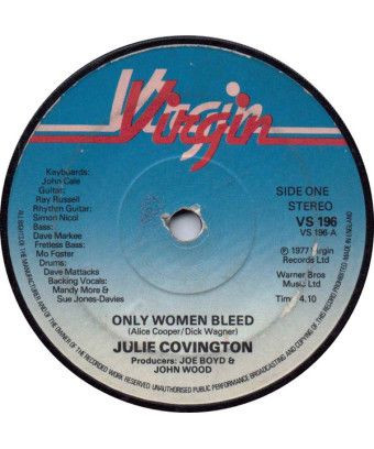 Only Women Bleed [Julie Covington] – Vinyl 7", 45 RPM, Single [product.brand] 1 - Shop I'm Jukebox 