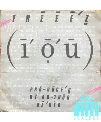 I.O.U. [Freeez] - Vinyl 7",...