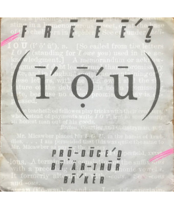 IOU [Freeez] – Vinyl 7", 45 RPM, Single, Stereo [product.brand] 1 - Shop I'm Jukebox 