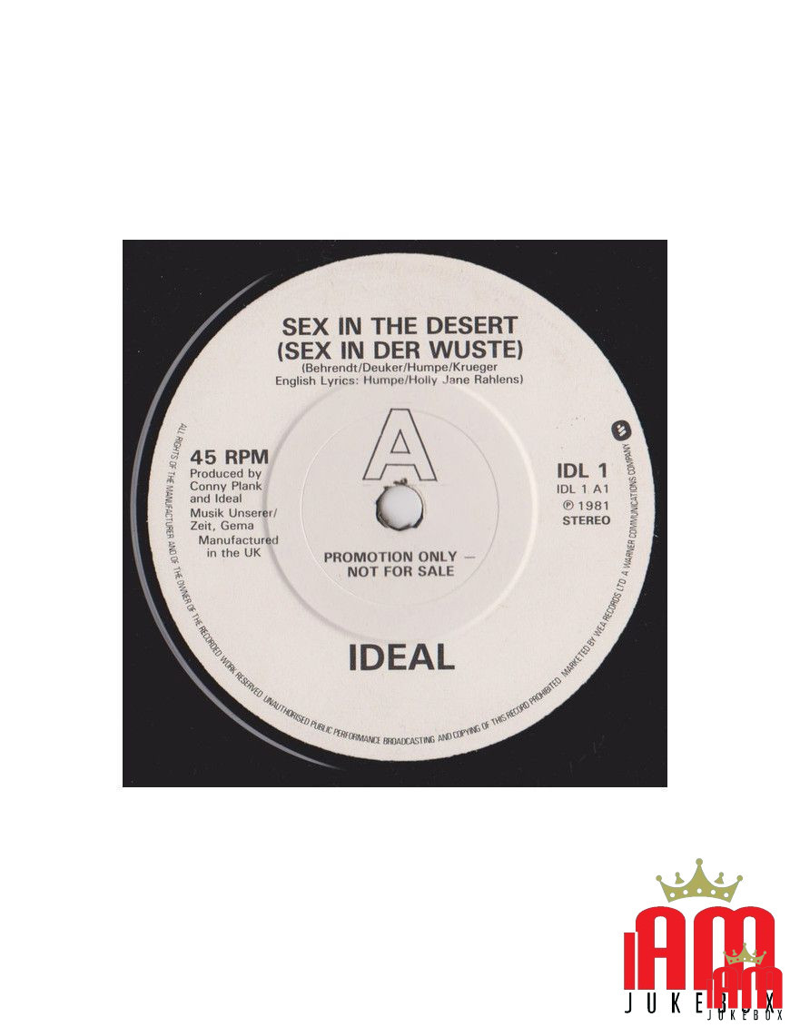 Sex In The Desert (Sex In Der Wüste) Feuerzeug [Ideal (3)] - Vinyl 7", 45 RPM, Promo [product.brand] 1 - Shop I'm Jukebox 