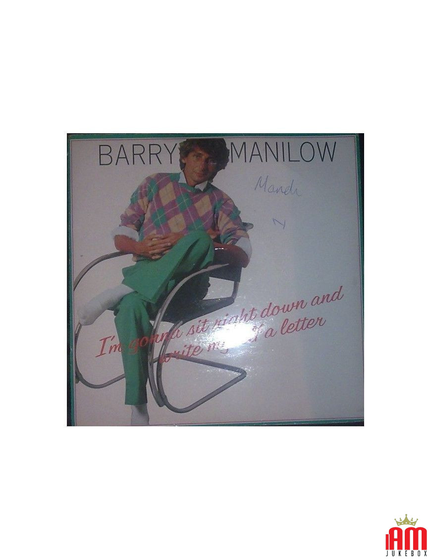 Je vais m'asseoir et m'écrire une lettre [Barry Manilow] - Vinyl 7", 45 tr/min [product.brand] 1 - Shop I'm Jukebox 