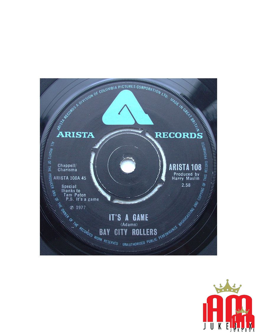 It's A Game [Bay City Rollers] - Vinyl 7", 45 RPM, Single [product.brand] 1 - Shop I'm Jukebox 