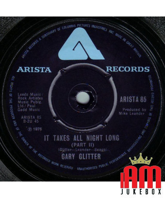 It Takes All Night Long [Gary Glitter] – Vinyl 7", 45 RPM, Single [product.brand] 1 - Shop I'm Jukebox 