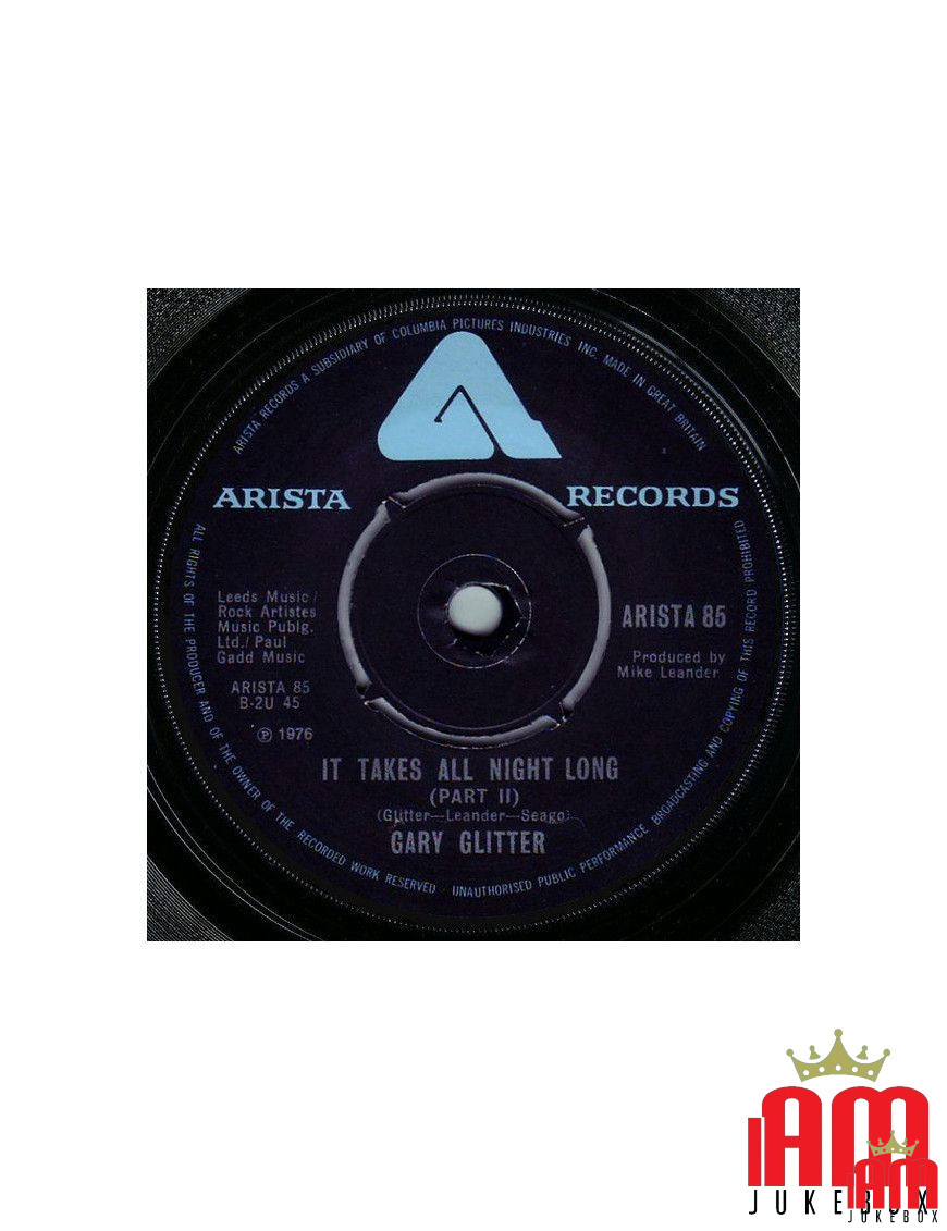 It Takes All Night Long [Gary Glitter] – Vinyl 7", 45 RPM, Single [product.brand] 1 - Shop I'm Jukebox 