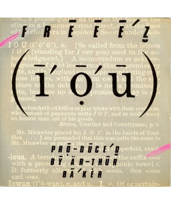 I.O.U. [Freeez] - Vinyl 7", 45 RPM, Single, Stereo [product.brand] 1 - Shop I'm Jukebox 