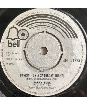 Dancin' (On A Saturday Night) [Barry Blue] - Vinyle 7", 45 RPM, Single
