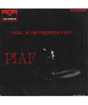 Non, Je Ne Regrette Rien... [Edith Piaf] - Vinyl 7", 45 RPM, EP, Mono [product.brand] 1 - Shop I'm Jukebox 