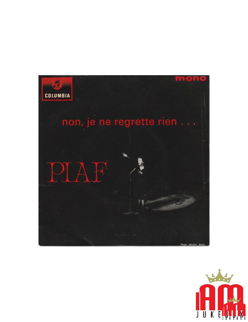 Non, Je Ne Regrette Rien... [Edith Piaf] – Vinyl 7", 45 RPM, EP, Mono [product.brand] 1 - Shop I'm Jukebox 