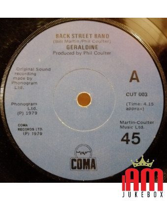 Back Street Band [Geraldine] - Vinyle 7", 45 tours, Single, Stéréo