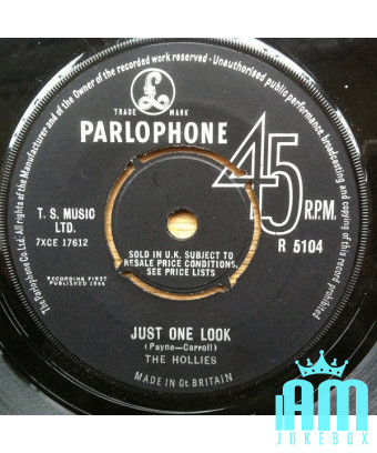 Just One Look [The Hollies] - Vinyle 7", 45 tours, Single [product.brand] 1 - Shop I'm Jukebox 