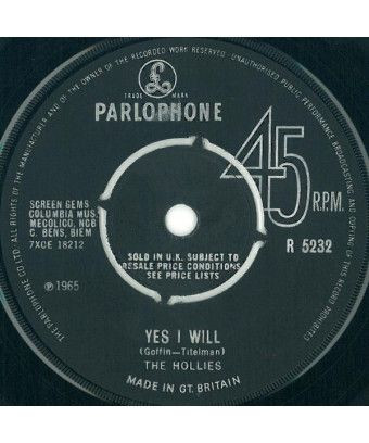 Oui, je le ferai [The Hollies] - Vinyl 7", 45 RPM, Single [product.brand] 1 - Shop I'm Jukebox 