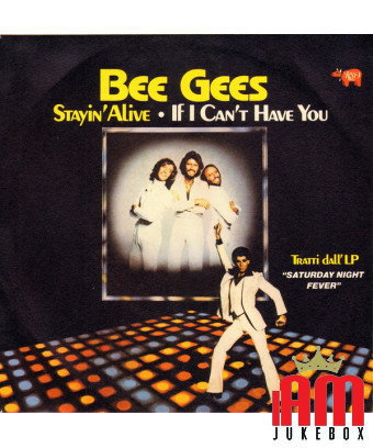 Stayin' Alive [Bee Gees] - Vinyl 7", 45 RPM, Single [product.brand] 1 - Shop I'm Jukebox 