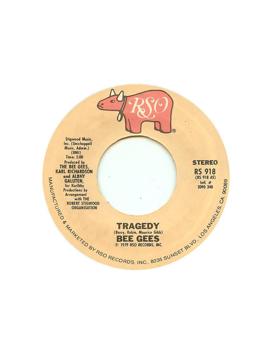Tragedy [Bee Gees] - Vinyl 7", 45 RPM, Single, Styrene, Stereo [product.brand] 1 - Shop I'm Jukebox 
