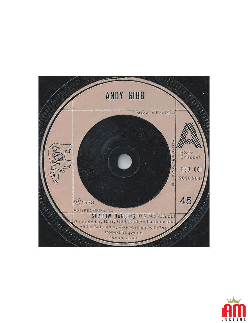 Shadow Dancing [Andy Gibb] - Vinyl 7", Single [product.brand] 1 - Shop I'm Jukebox 