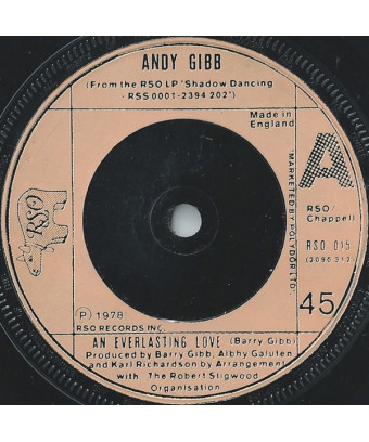 An Everlasting Love [Andy Gibb] - Vinyl 7", 45 RPM, Single