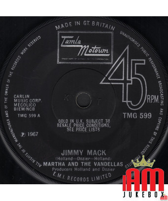 Jimmy Mack [Martha Reeves & The Vandellas] – Vinyl 7", Single, 45 RPM [product.brand] 1 - Shop I'm Jukebox 