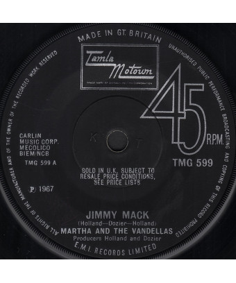 Jimmy Mack [Martha Reeves & The Vandellas] - Vinyl 7", Single, 45 RPM