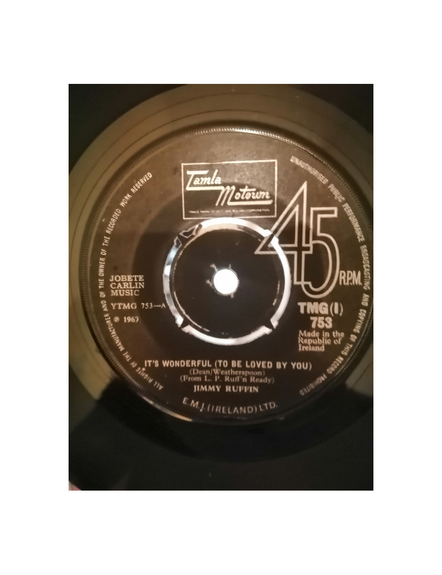It's Wonderful (To Be Loved By You) [Jimmy Ruffin] – Vinyl 7", Single, 45 RPM [product.brand] 1 - Shop I'm Jukebox 