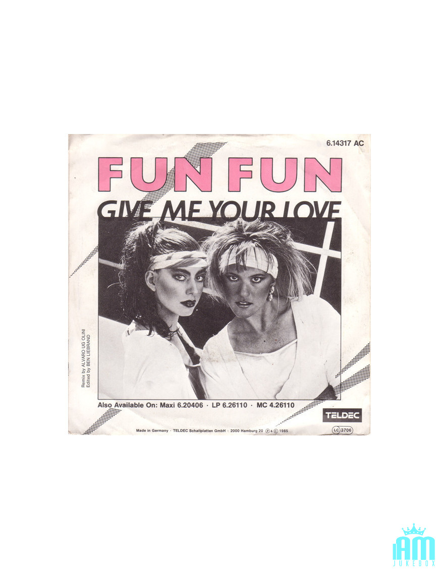 Give Me Your Love [Fun Fun] – Vinyl 7", 45 RPM, Single, Stereo [product.brand] 1 - Shop I'm Jukebox 